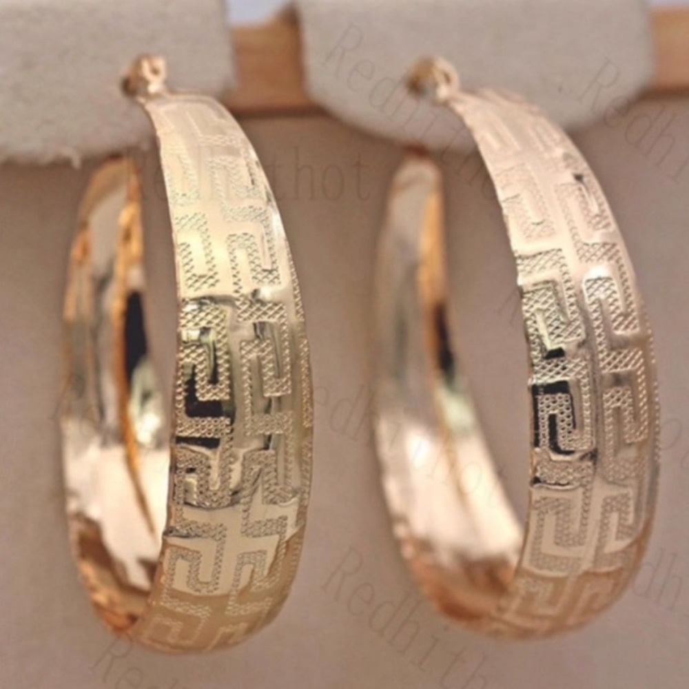 💎NEW 18K Gold  Hoop Earrings